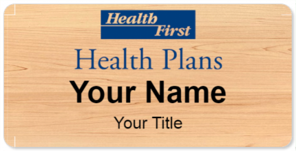 Custom name badges for Health First Health Plans