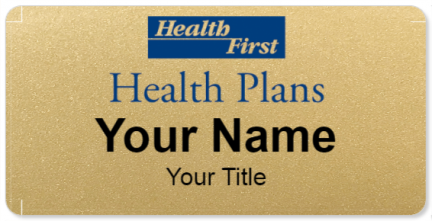 Custom name badges for Health First Health Plans
