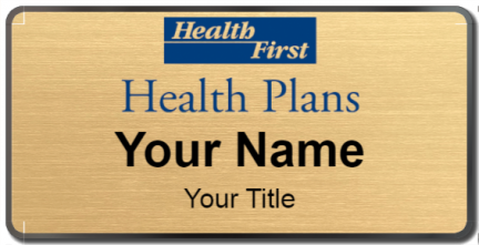 Custom name badges for Health First Health Plans