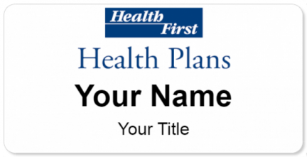 Custom name badges for Health First Health Plans