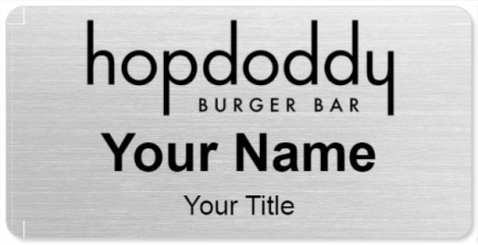 Custom name badges for Hopdoddy Burger Bar