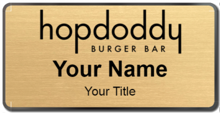 Custom name badges for Hopdoddy Burger Bar