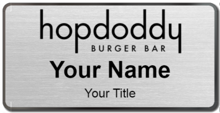 Custom name badges for Hopdoddy Burger Bar