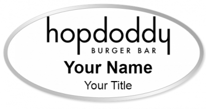 Custom name badges for Hopdoddy Burger Bar