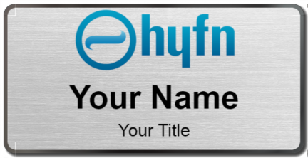 Custom name badges for Hyfn