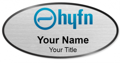 Custom name badges for Hyfn