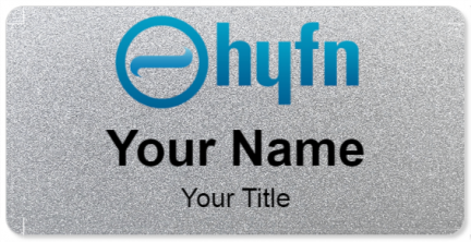 Custom name badges for Hyfn