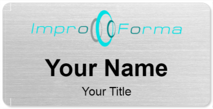 Custom name badges for Impro Forma