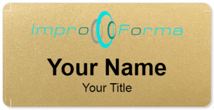Custom name badges for Impro Forma