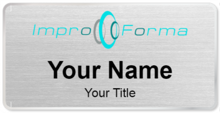 Custom name badges for Impro Forma