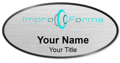 Custom name badges for Impro Forma