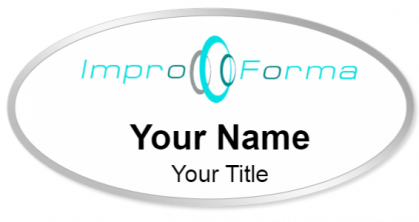 Custom name badges for Impro Forma