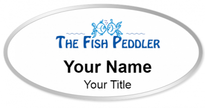 Custom name badges for Fish Peddler