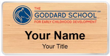 Custom name badges for Goddard School for Early Childhood Development