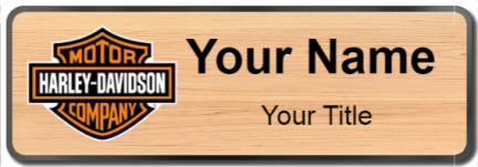 Custom name badges for Harley Davidson
