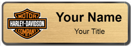 Custom name badges for Harley Davidson
