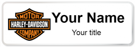 Custom name badges for Harley Davidson