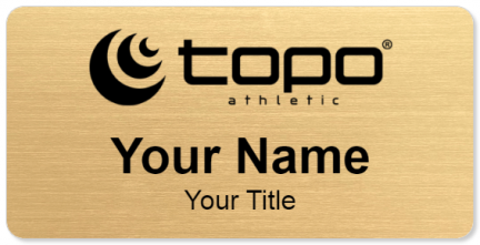 Custom name badges for Topo Athletic