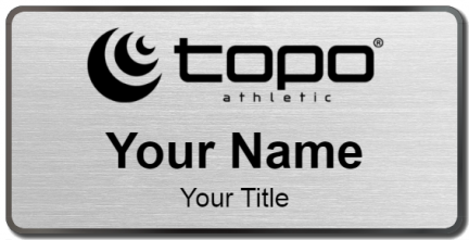 Custom name badges for Topo Athletic