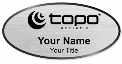Custom name badges for Topo Athletic