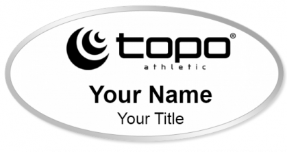 Custom name badges for Topo Athletic
