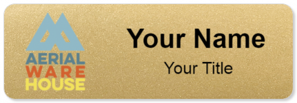 Custom name badges for Aerial Warehouse