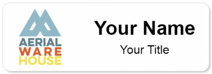 Custom name badges for Aerial Warehouse