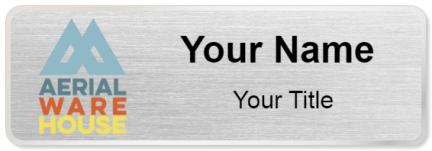 Custom name badges for Aerial Warehouse