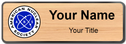 Custom name badges for American Nuclear Society