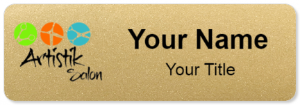 Custom name badges for Artistik Salon