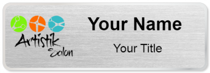 Custom name badges for Artistik Salon
