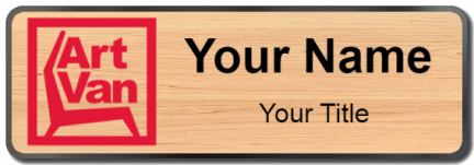 Custom name badges for Art Van