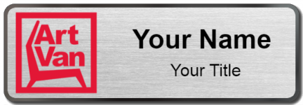 Custom name badges for Art Van