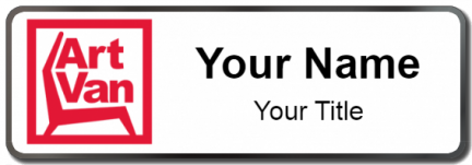 Custom name badges for Art Van