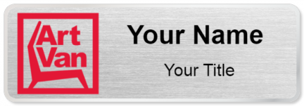 Custom name badges for Art Van