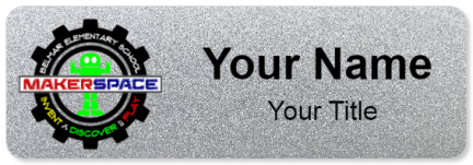 Custom name badges for Belmar Elementary Maker Space