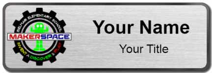 Custom name badges for Belmar Elementary Maker Space