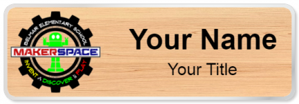 Custom name badges for Belmar Elementary Maker Space