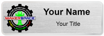 Custom name badges for Belmar Elementary Maker Space
