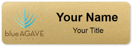 Custom name badges for blueAgave Grill