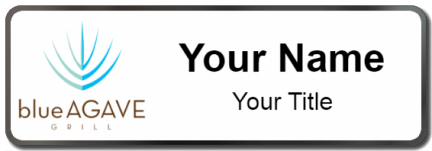 Custom name badges for blueAgave Grill