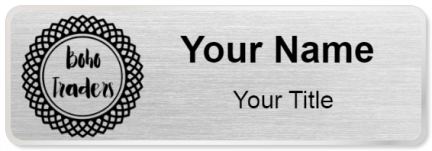 Custom name badges for Boho Traders