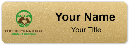 Custom name badges for Boulders Natural Animal Hospital