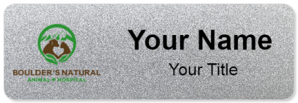 Custom name badges for Boulders Natural Animal Hospital