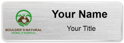 Custom name badges for Boulders Natural Animal Hospital