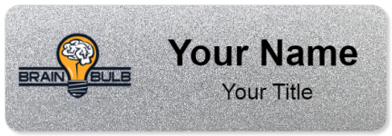 Custom name badges for Brain Bulb