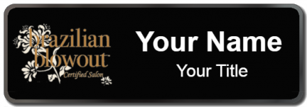 Custom name badges for Brazilian Blowout