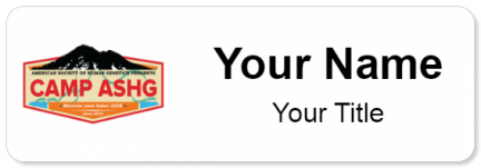 Custom name badges for Camp ASHG