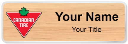 Custom name badges for Canadian Tire