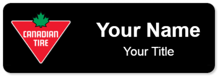 Custom name badges for Canadian Tire